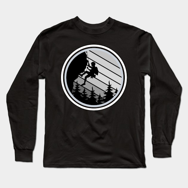 Rock Climbing Long Sleeve T-Shirt by Artsy Y'all